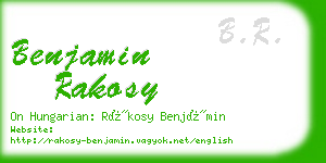 benjamin rakosy business card